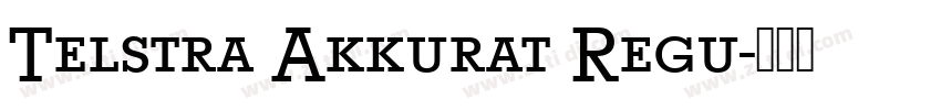 Telstra Akkurat Regu字体转换